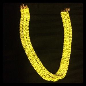 Neon Green Layered Snake Chain Necklace 💚