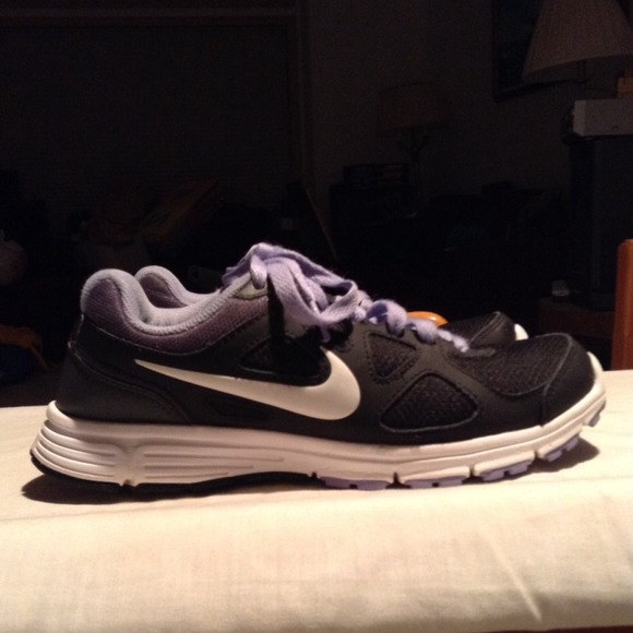 Nike purple and black "revolution" running shoes