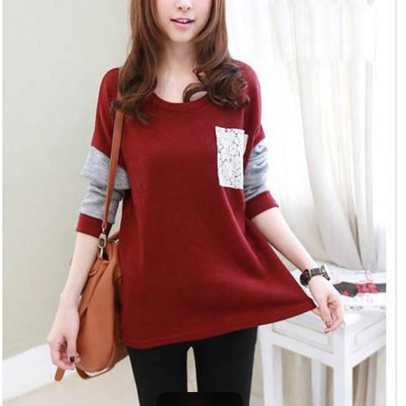 Cute long sleeved top