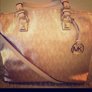 Pink / Rose Gold Michael Kors Tote