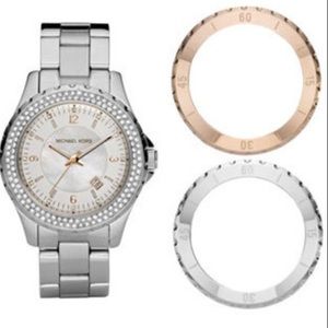 Michael Kors Silver & Rose Gold watch