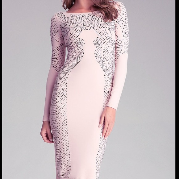 Bebe stretch embellished Midi Dress ON SALE