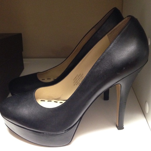 Enzo Angiolini Black Platform Pumps