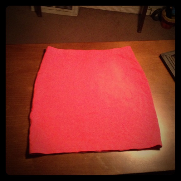 Orange body con skirt
