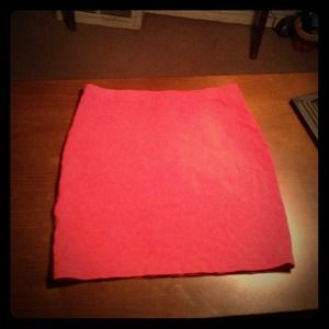 Orange body con skirt