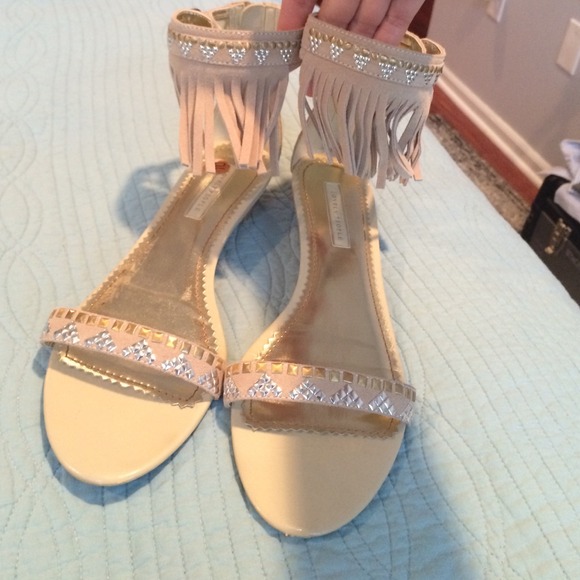 SOLD.  Lovely People sandals with fringe.