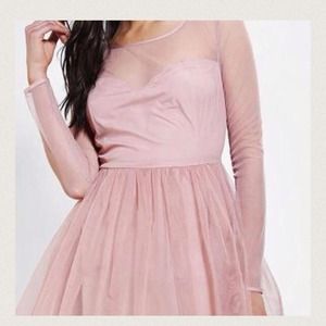urban outfitters blush colored dress