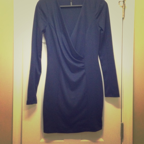 LuLus Blue Cotton Dress Size Large