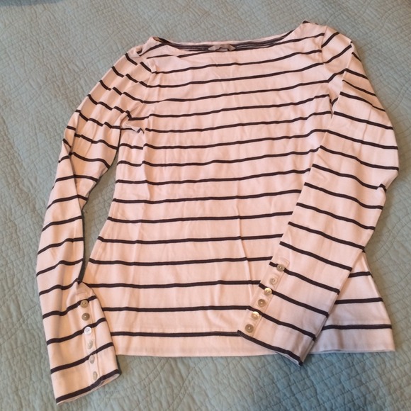 H&M stripped long sleeve shirt