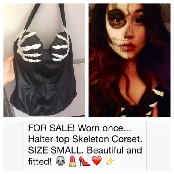Skeleton corset