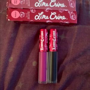 Lime crime liquid to matte lip stain