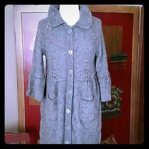 Long gray sweater  sweater-dress