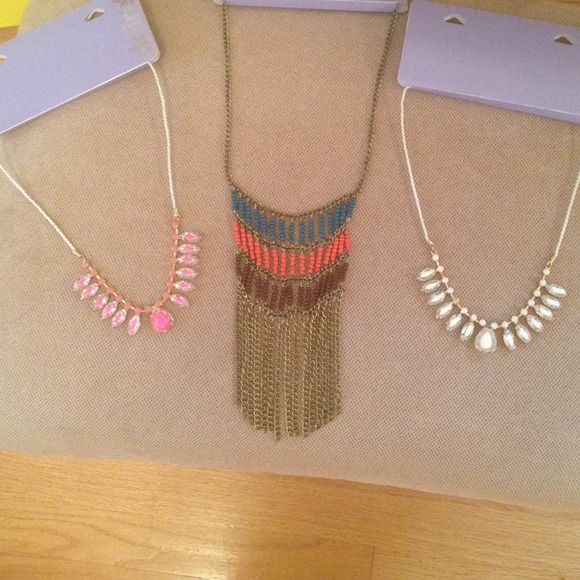 3 set- statement necklace bundle! All NWT - Picture 1 of 4