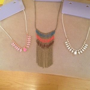 3 set- statement necklace bundle! All NWT