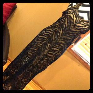 Sexy black on nude dress!!!