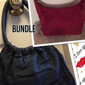 Bundle! $9True Denim & True Red Hobo