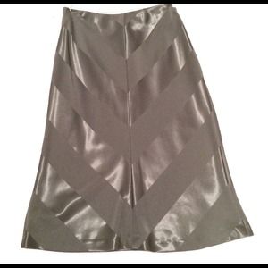 Satin A-line Skirt