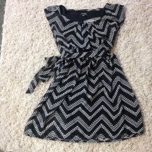 Black and White Tie Dress