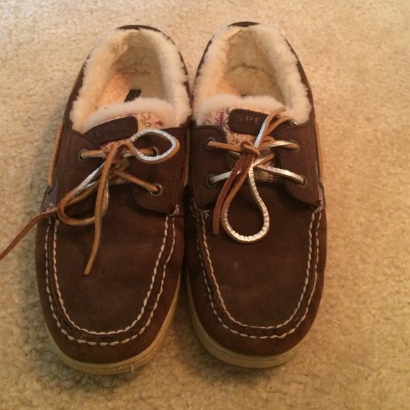 authentic sperry top-siders with fluff