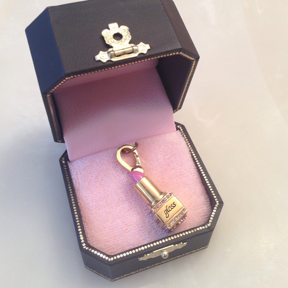 Juicy Couture Gold Lipstick Charm