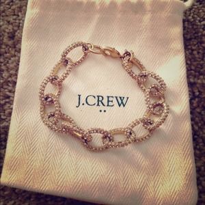 J Crew pave link bracelet