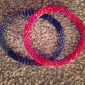 Lilly and Laura beaded bracelets
