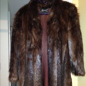 Authentic Beaver Fur Coat