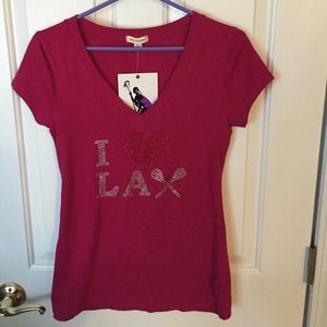 NWT Lacrosse t-shirt sz Large Bling!