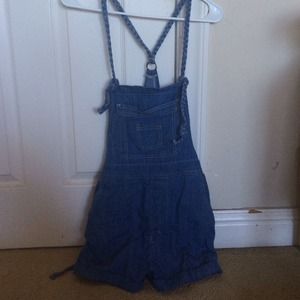BDG Braided Overall Shorts