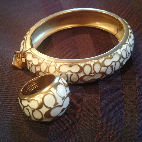 Coach ring and bracelet