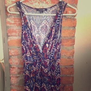 Tribal V neck tunic