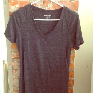 Vintage grey cotton V neck