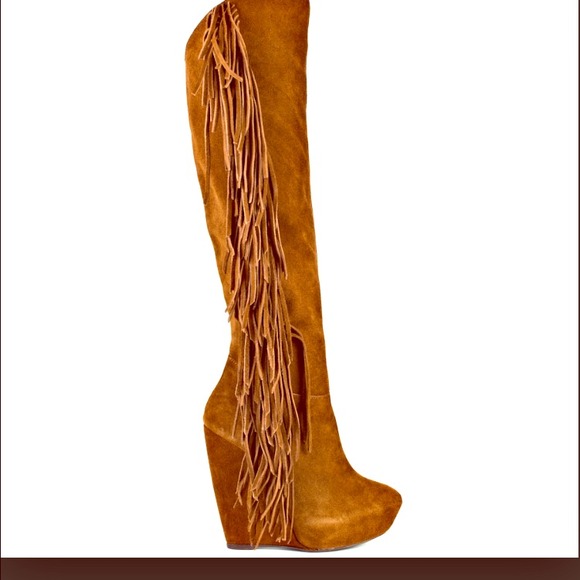 Steve Madden chestnut knee high boots