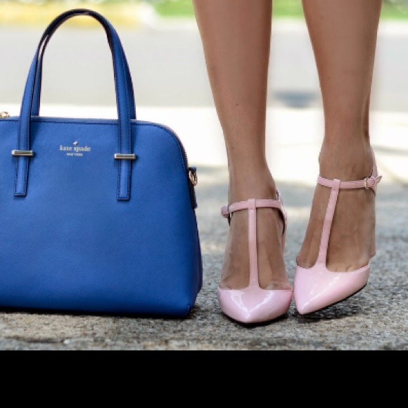 NWT ZARA Pink Tstrap heel- bloggers favorite!🎀
