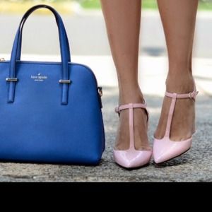 NWT ZARA Pink Tstrap heel- bloggers favorite!🎀