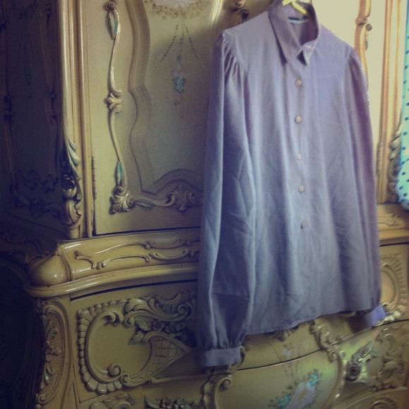 Purple Button Down Blouse