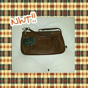 Brown Leather Clutch