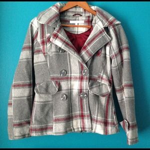 🚫SOLD🚫 Plaid Peacoat