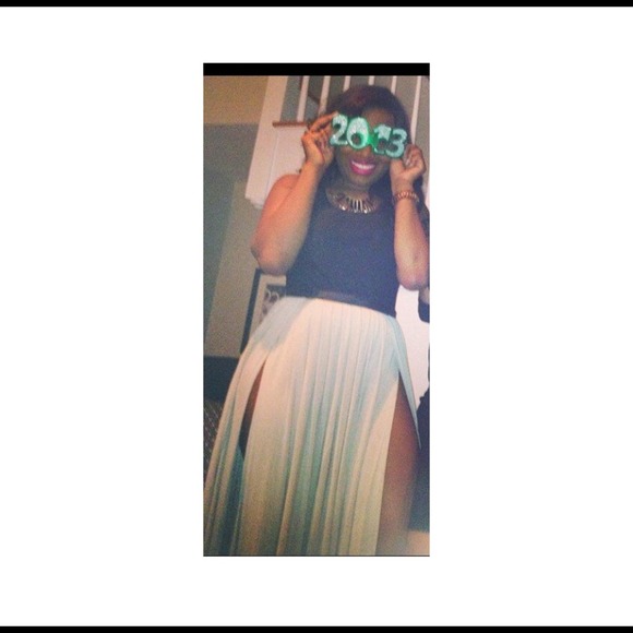 Double Split Maxi Skirt