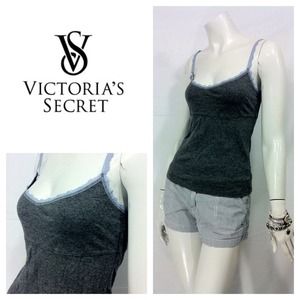 Victoria's Secret Heather Grey Cotton Cami - Sz M