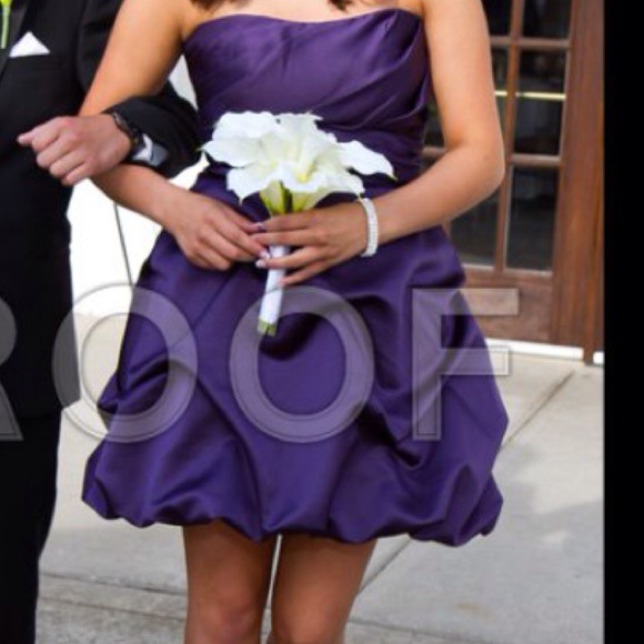 Homecoming dress purple size 8. Worn once