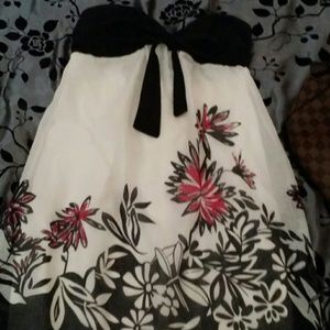 Strapless fun and flirty dress