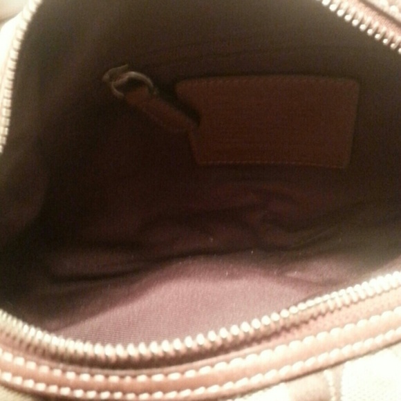 Small authentic khaki brown coach bag - Picture 3 of 3