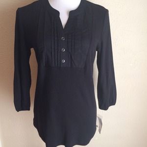 NWT black tunic style tee