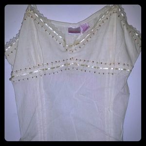 Semi sheer boho top