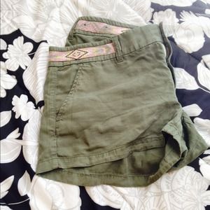 Army Green American Eagle Shorts