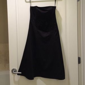 Embriodered A-line cocktail dress