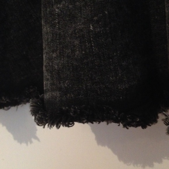 Black Denim Skater Skirt - Picture 2 of 4