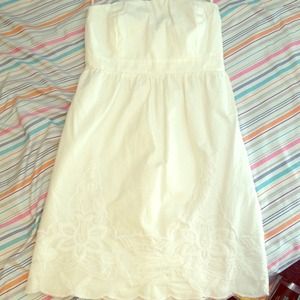 White Tube Top Dress