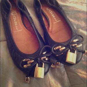 Jeffrey campbell hand made leather ballet flats